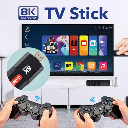Console de jeux vidéo rétro avec manette sans fil, stockage 64G, 30000 jeux intégrés