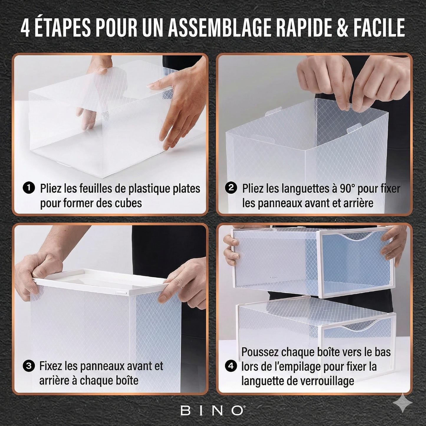 Boîte de rangement pour baskets  qualité PREMIUM