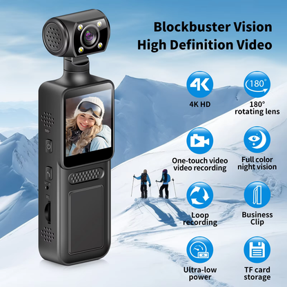 Caméra Corporelle 4K WiFi & 4G