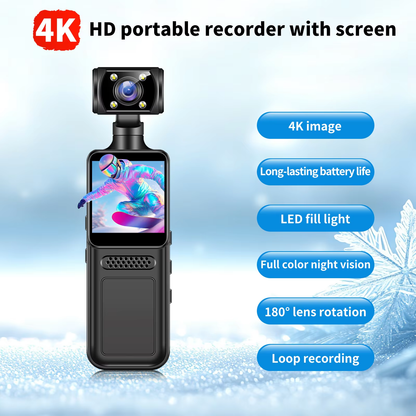 Caméra Corporelle 4K WiFi & 4G