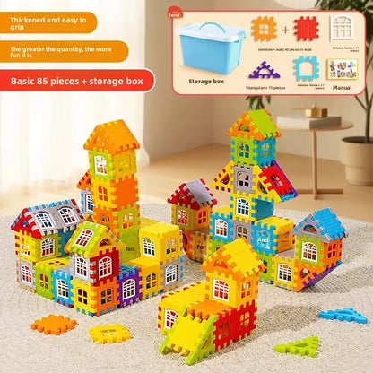Ensemble de Blocs de Construction de maisons pour Enfants