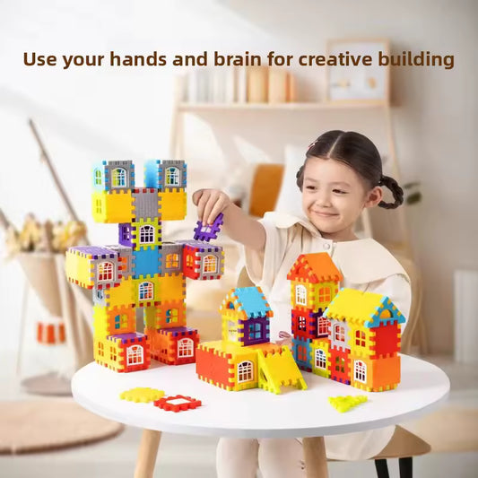 Ensemble de Blocs de Construction de maisons pour Enfants