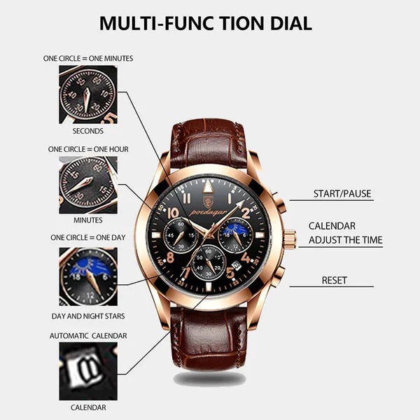 Promotion Montre suisse en cuir imperméable TCHAD