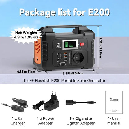 Station d'Alimentation Solaire 200W - BF