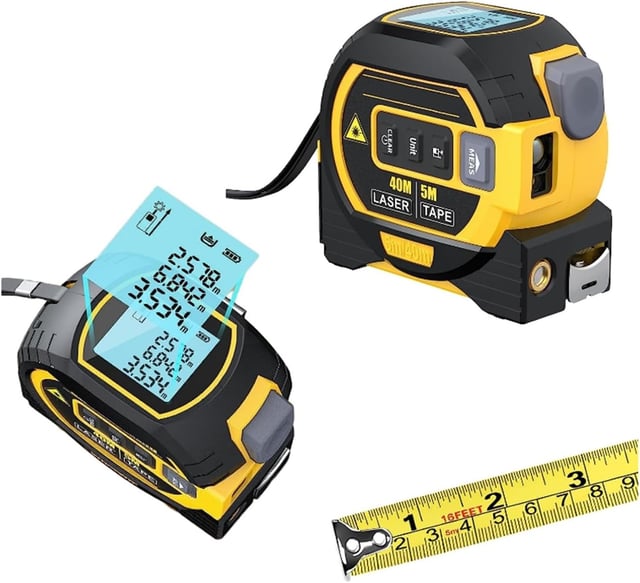 Télémètre  Laser Numérique Multifonction Rechargeable 40 m